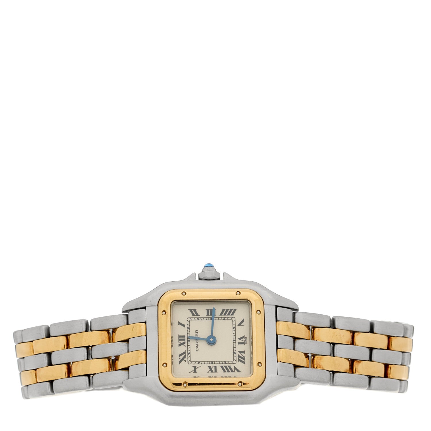 Cartier Stainless Steel 18K Yellow Gold 22mm Panthere Quartz Watch 2 of 5