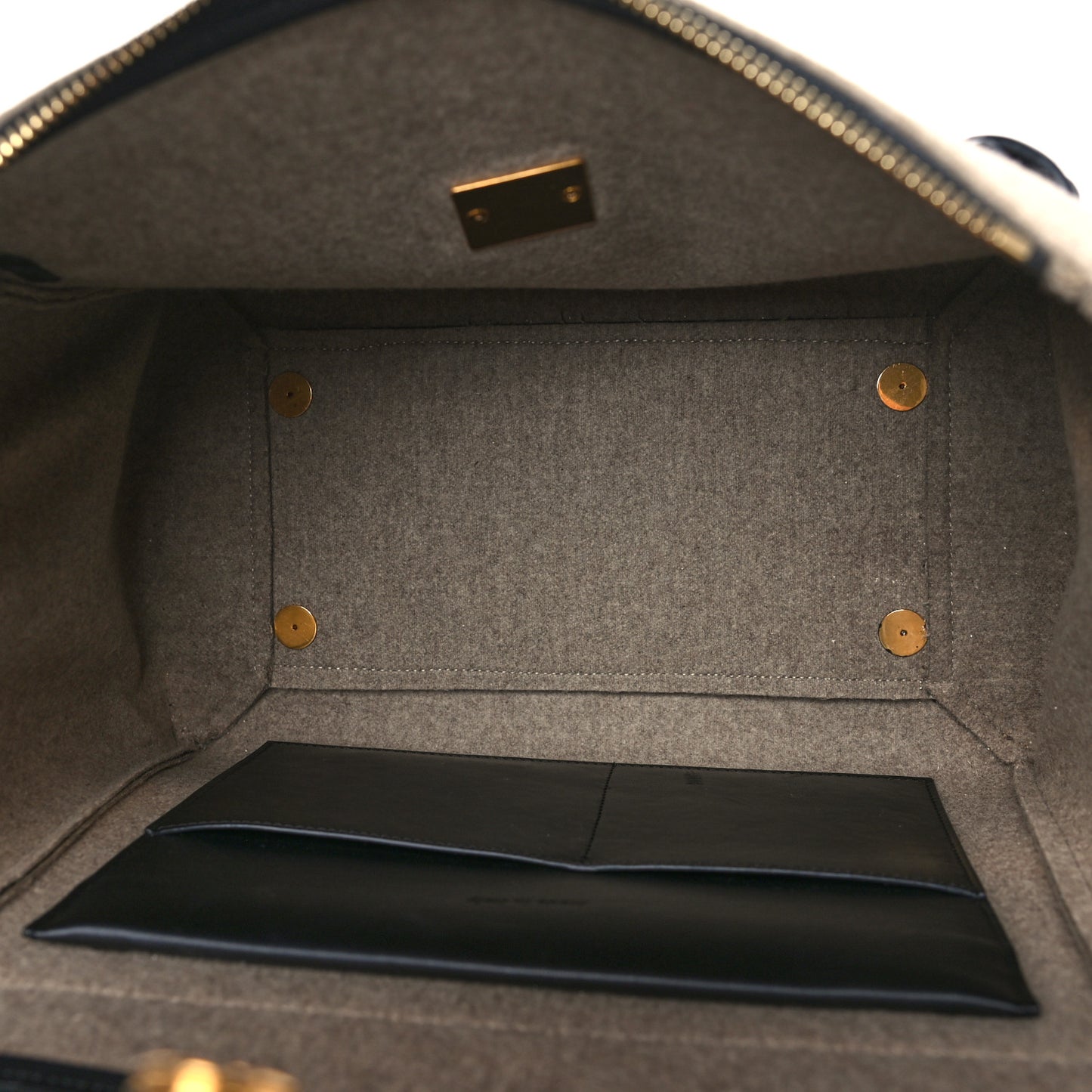 Felt Smooth Calfskin Mini Belt Bag Beige