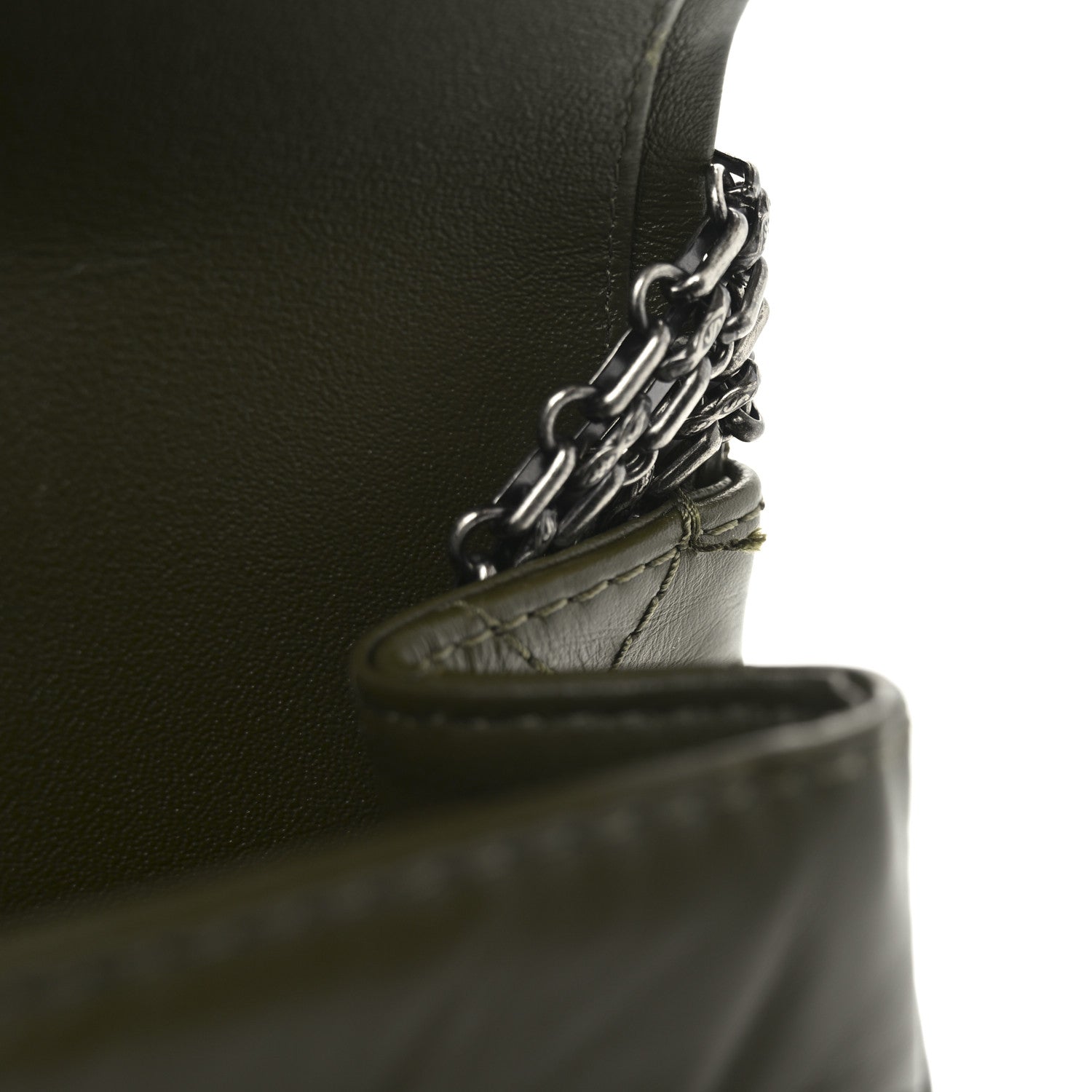 Chanel Aged Calfskin Quilted 2.55 Reissue 227 Flap Dark Green 11 of 11