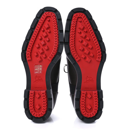 Christian Louboutin Smooth Textured Calfskin Neoprene Mika Sky Mens Flats 40 Brown 5 of 8