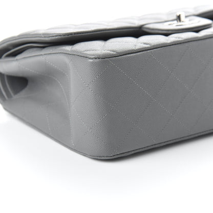 Chanel Caviar Quilted Jumbo Double Flap Dark Grey 6 of 11