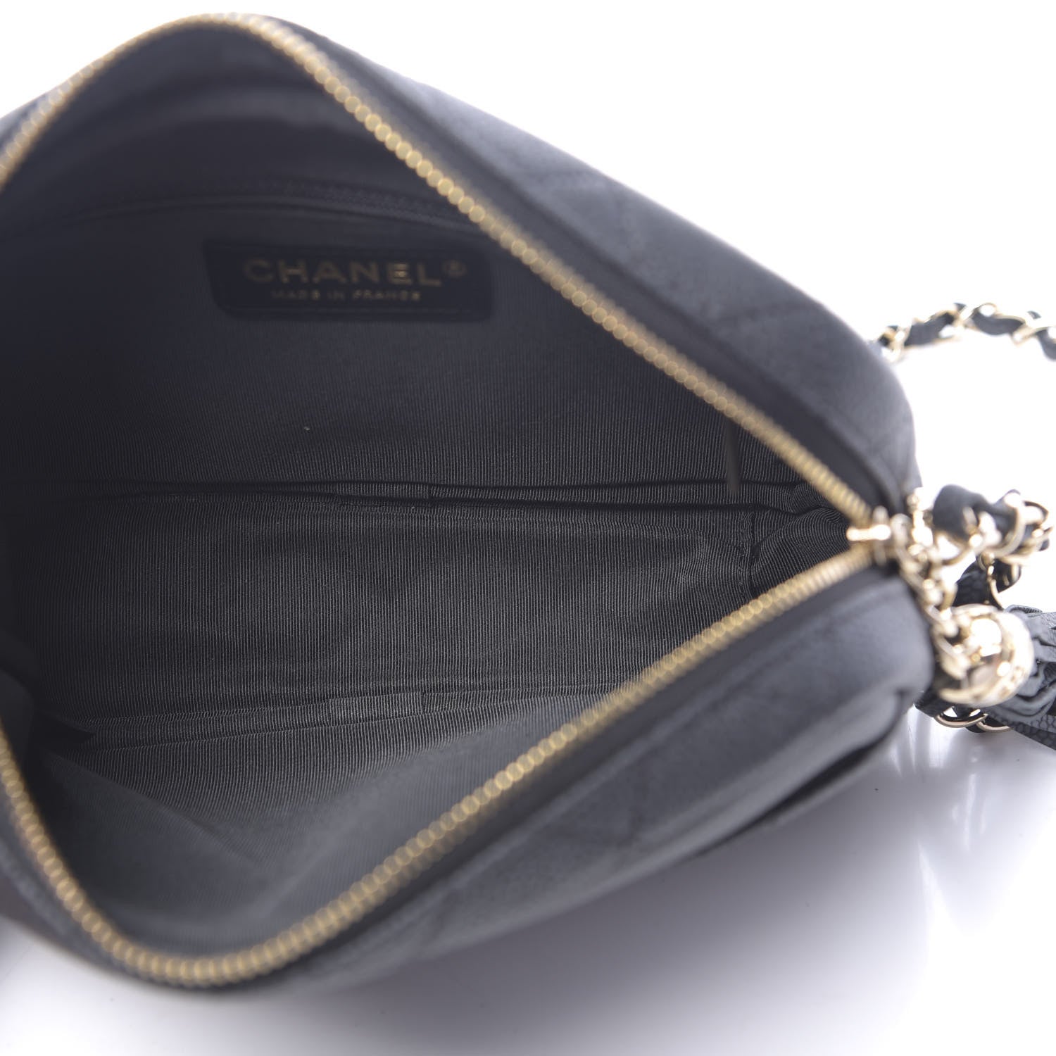 Chanel Iridescent Caviar Quilted Small Coco Tassel Camera Case Black 5 of 11