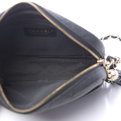 Chanel Iridescent Caviar Quilted Small Coco Tassel Camera Case Black 5 of 11