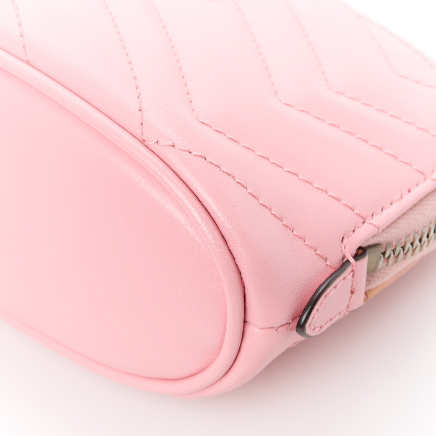 Gucci Calfskin Matelasse GG Marmont Pouch Cosmetic Case Wild Rose 10 of 11