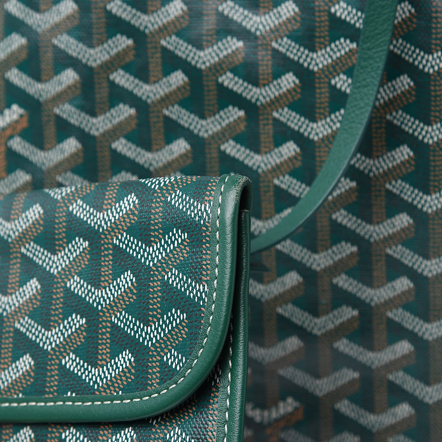 Goyard Goyardine Saint Louis GM Green 13 of 16