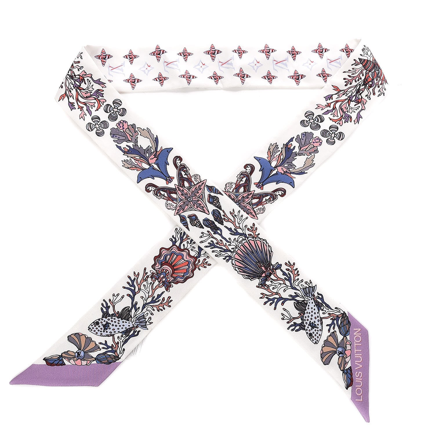 Louis Vuitton Silk Sea Of Love BB Bandeau White 1 of 5