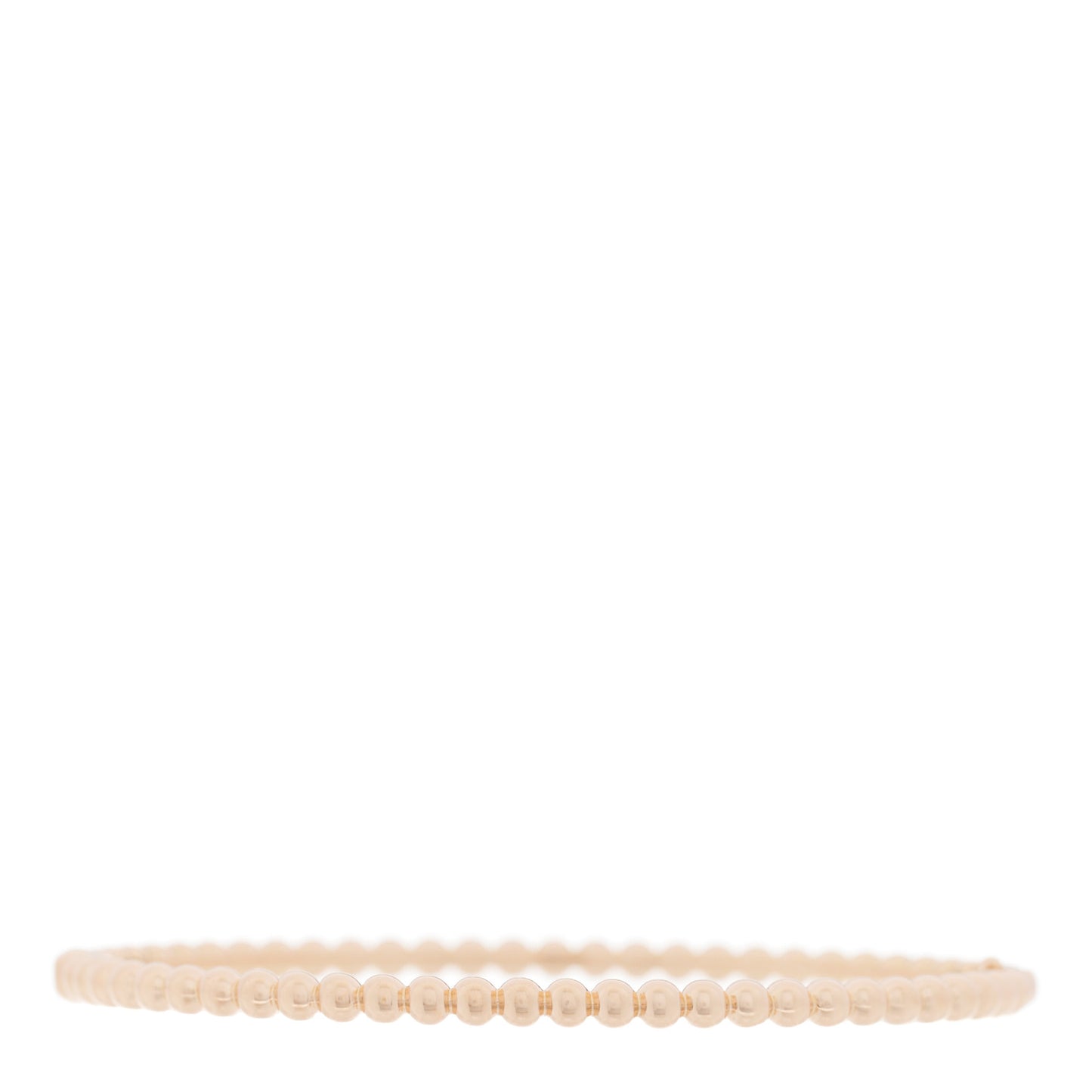 18K Rose Gold Perlee Pearls of Gold Bracelet L
