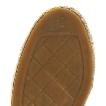 Chanel Mesh Grosgrain CC Espadrilles 37 Purple Black 8 of 9