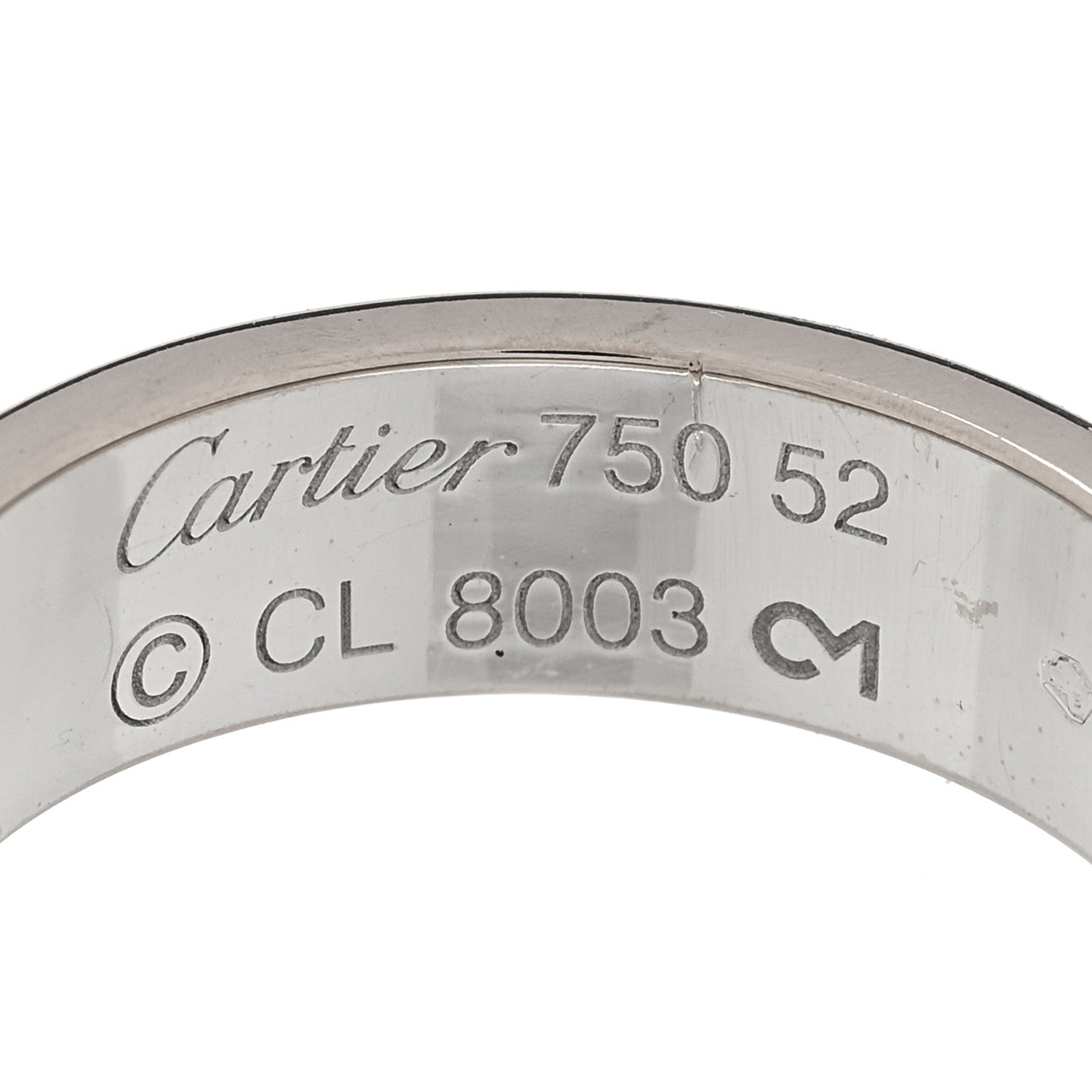 Cartier 18K White Gold 5.5mm LOVE Ring 52 6 4 of 4
