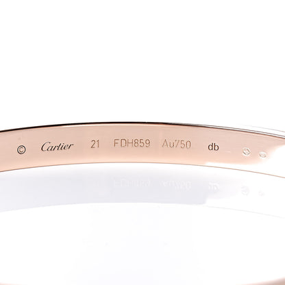 Cartier 18K Pink Gold LOVE Bracelet 21 4 of 5