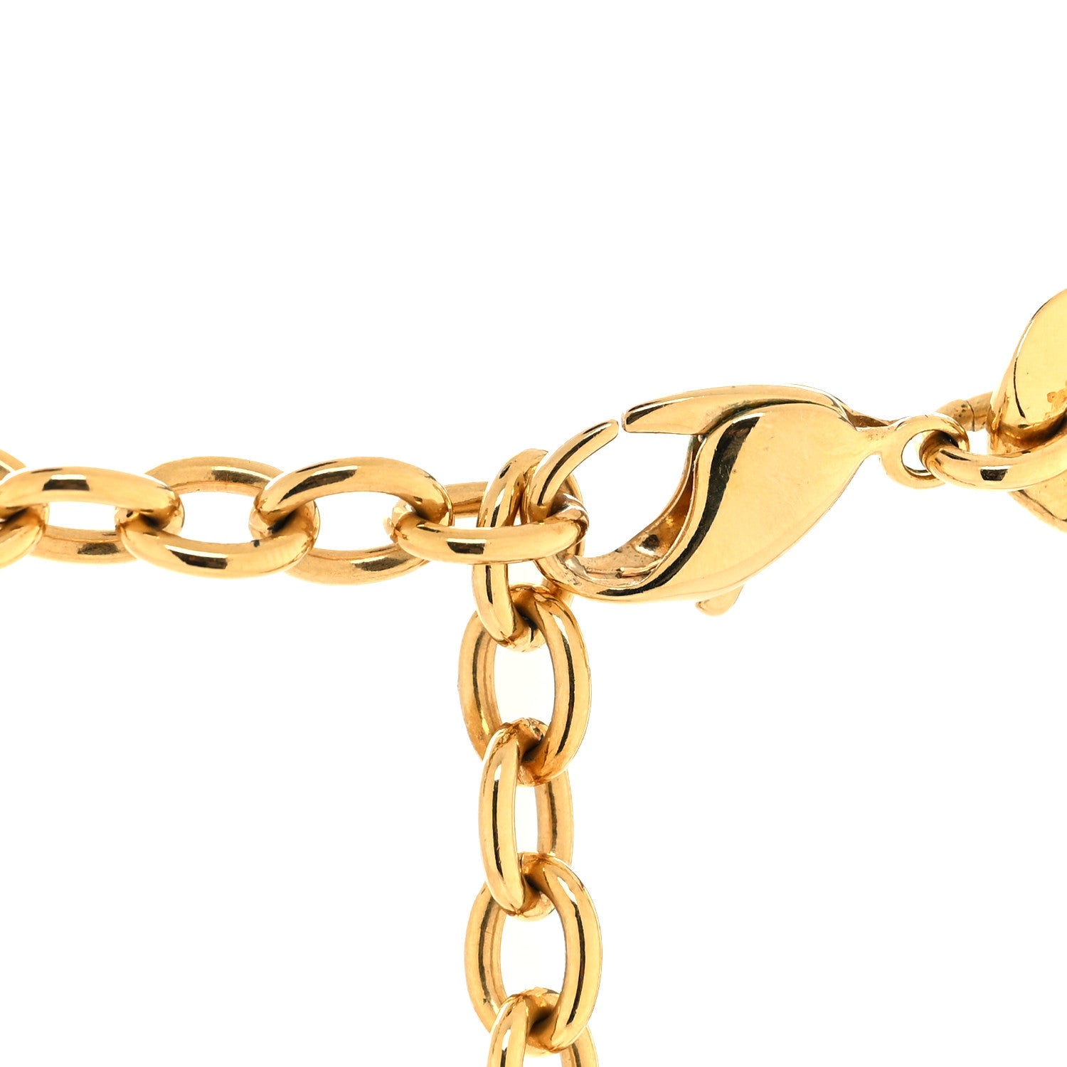 Christian Dior Metal Danseuse Etoile Chain Choker Necklace Gold 4 of 5