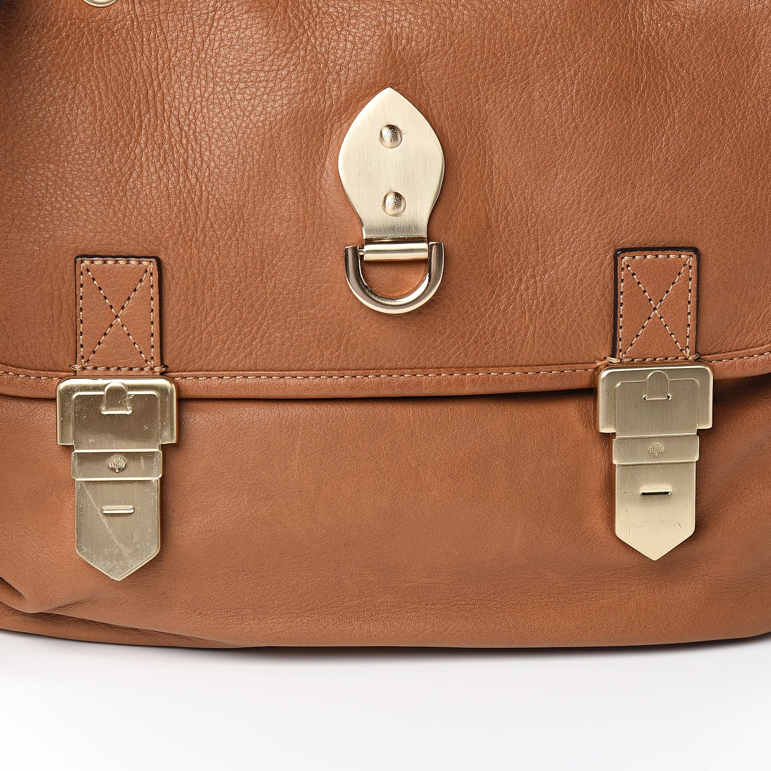 Mulberry Soft Grain Calfskin Tillie Satchel Oak 11 of 11