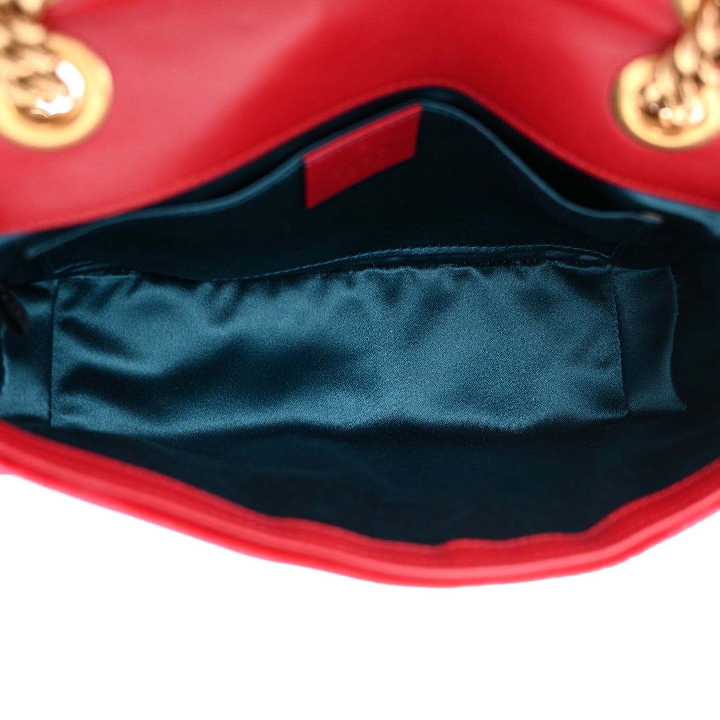 Velvet Matelasse Mini GG Marmont Shoulder Bag Hibiscus Red