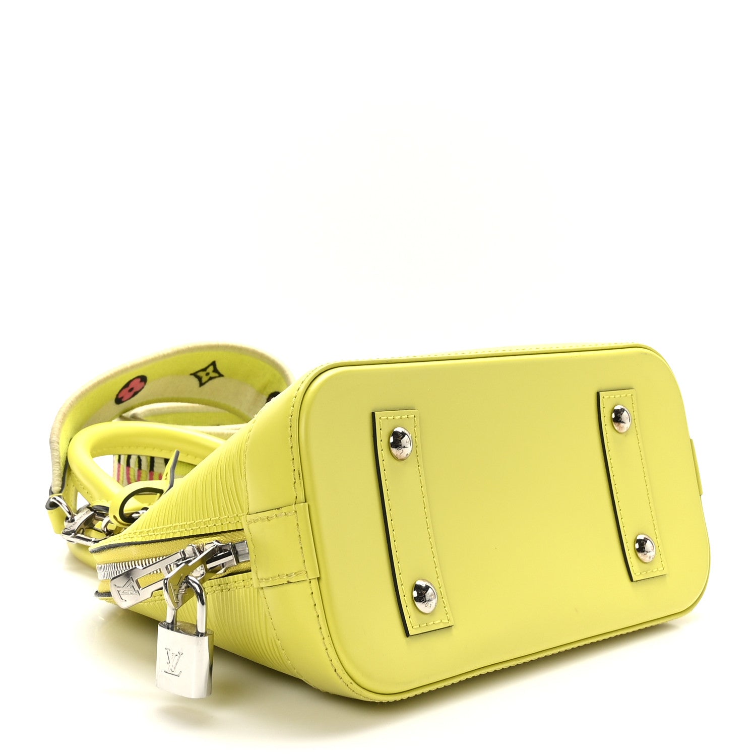 Louis Vuitton Epi Jacquard Alma BB Yellow Citron 4 of 8