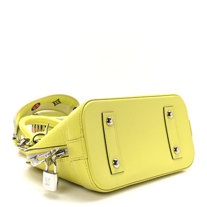 Louis Vuitton Epi Jacquard Alma BB Yellow Citron 4 of 8