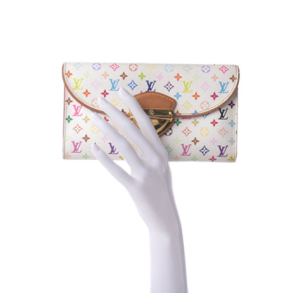 Louis Vuitton Monogram Multicolor Eugenie Wallet White Litchi 2 of 13