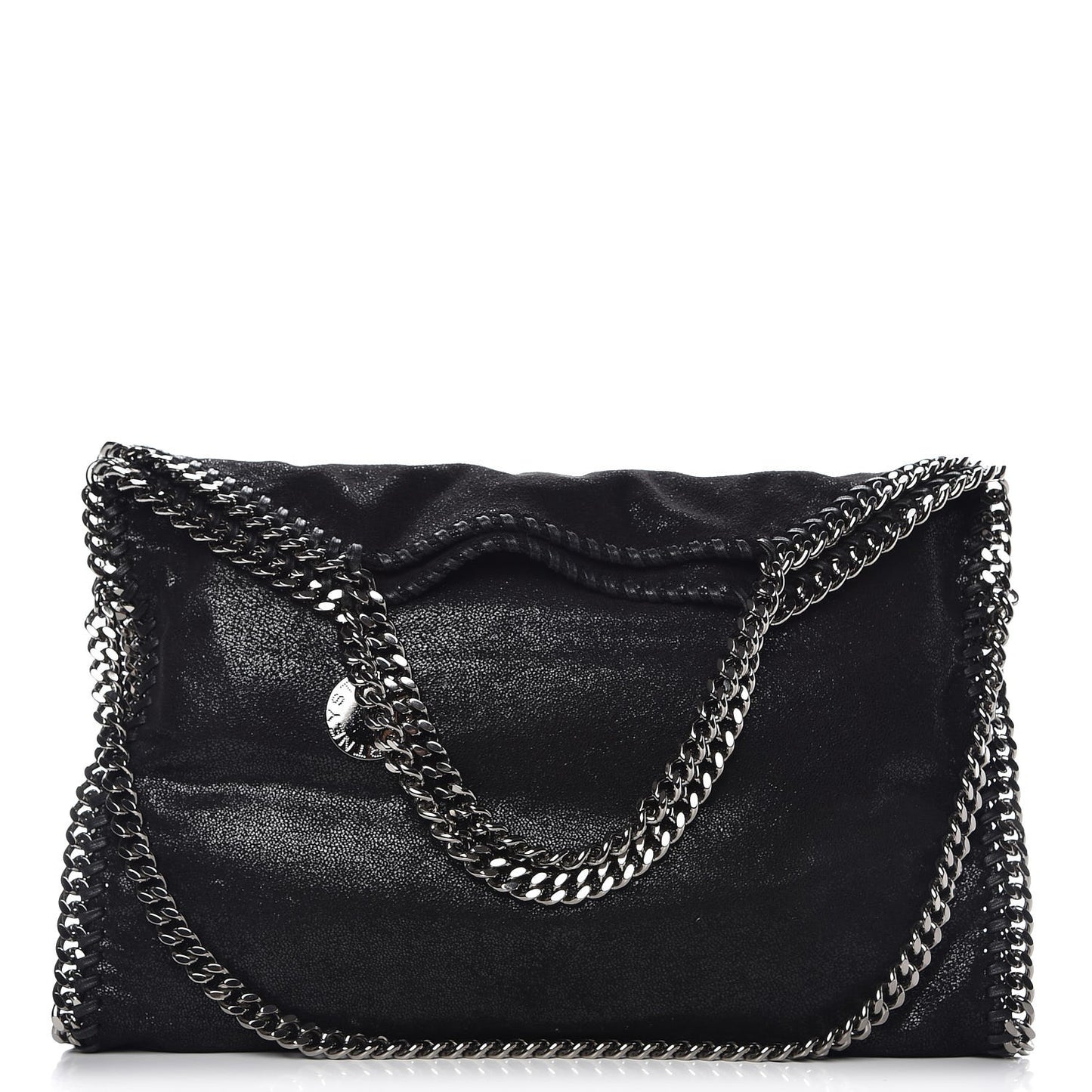 Shaggy Deer Falabella Fold Over Tote Black