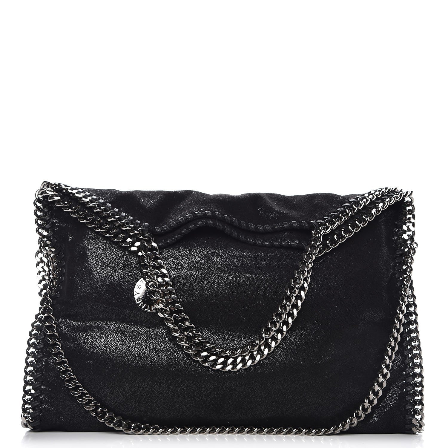 Stella McCartney Shaggy Deer Falabella Fold Over Tote Black 1 of 8
