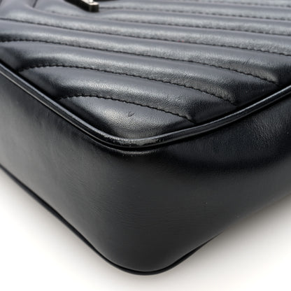 Saint Laurent Calfskin Matelasse Monogram Lou Camera Bag Black 9 of 9