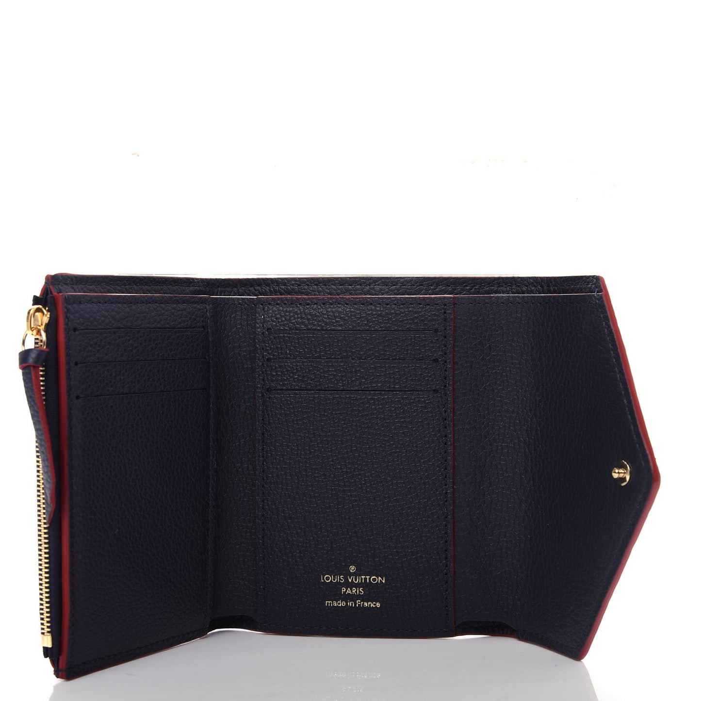 Empreinte Victorine Wallet Marine Rouge