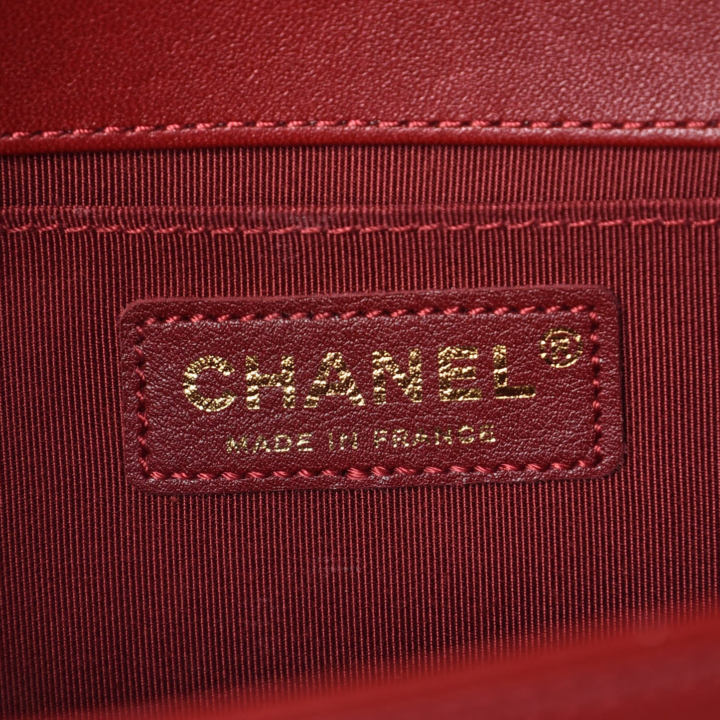 Lambskin Quilted Medium Boy Flap Red