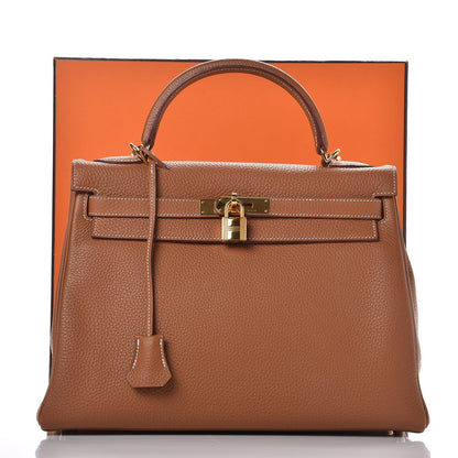 Hermes Togo Kelly Retourne 32 Gold 37 of 37
