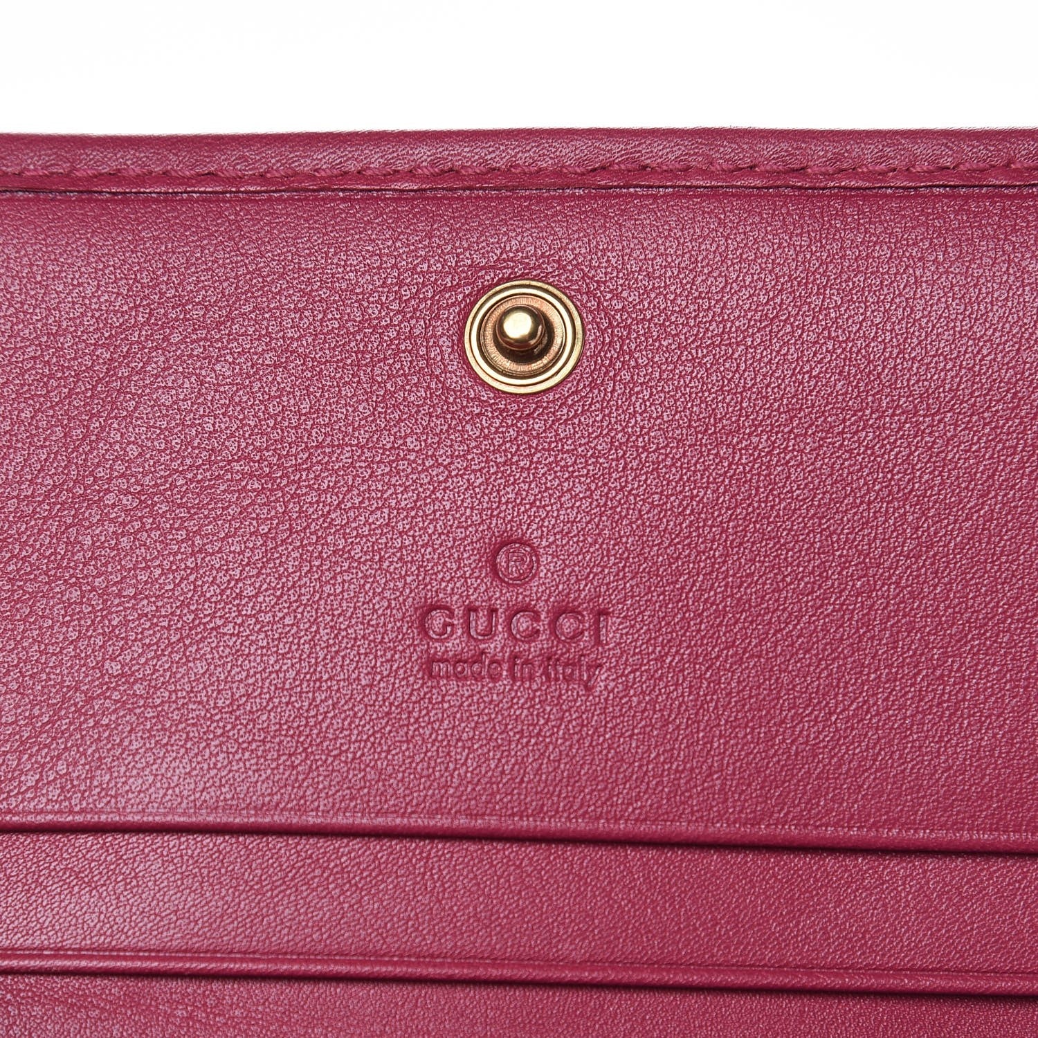 Gucci Velvet Matelasse Pearl Love Embroidered GG Marmont Card Case Wallet Light Raspberry Rose 6 of 7