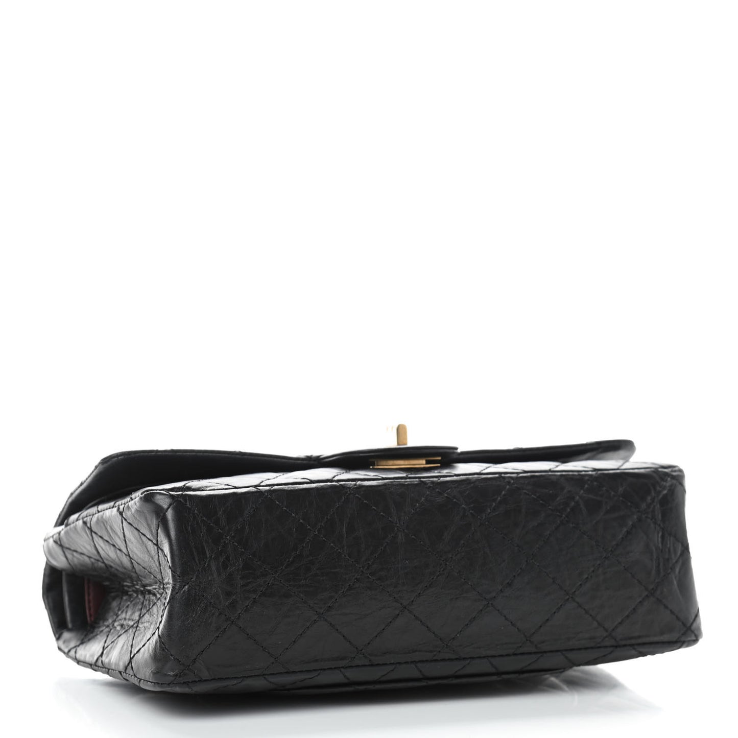 Aged Calfskin Quilted 2.55 Reissue 225 Flap Black