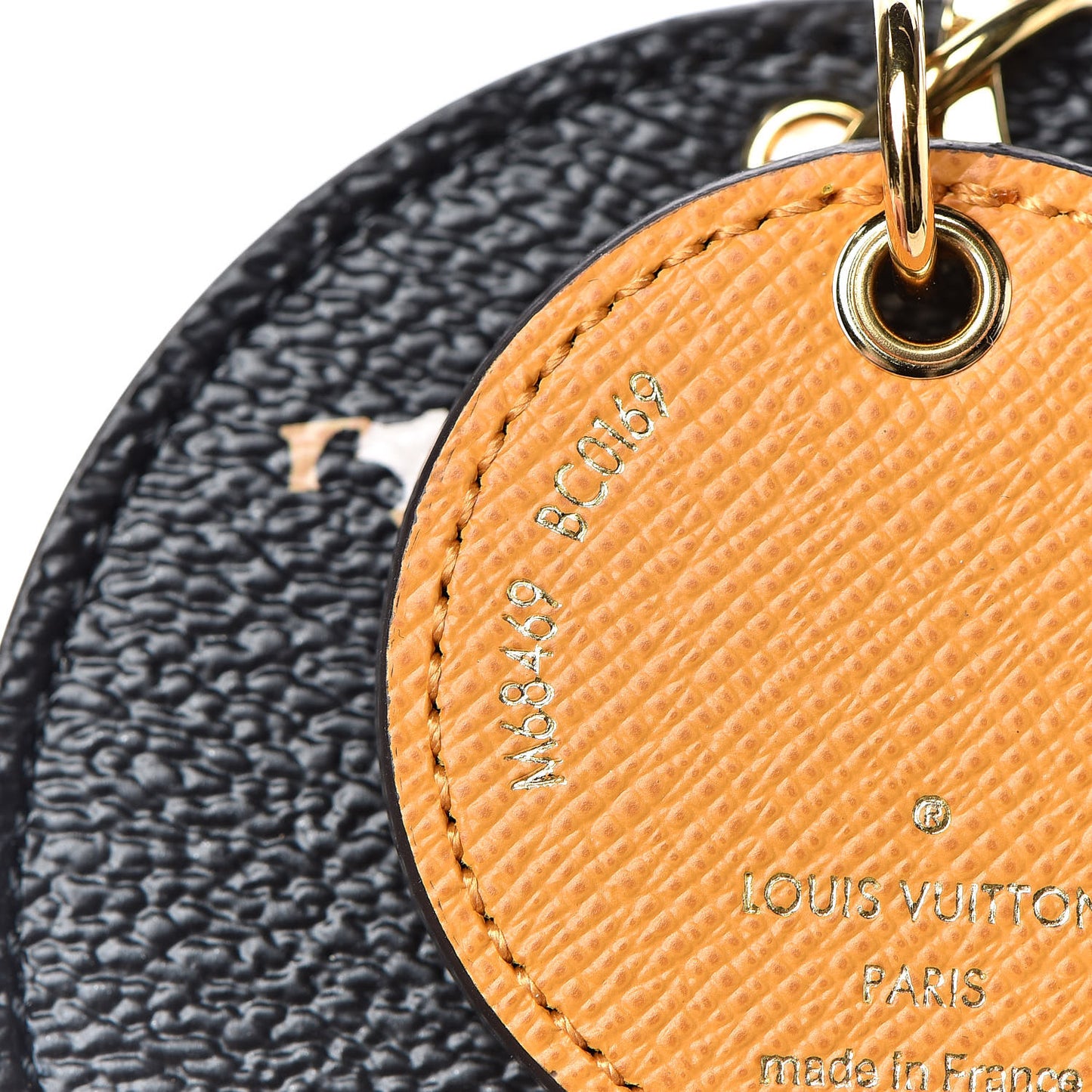 Monogram Giant Jungle Bag Charm Key Holder Black