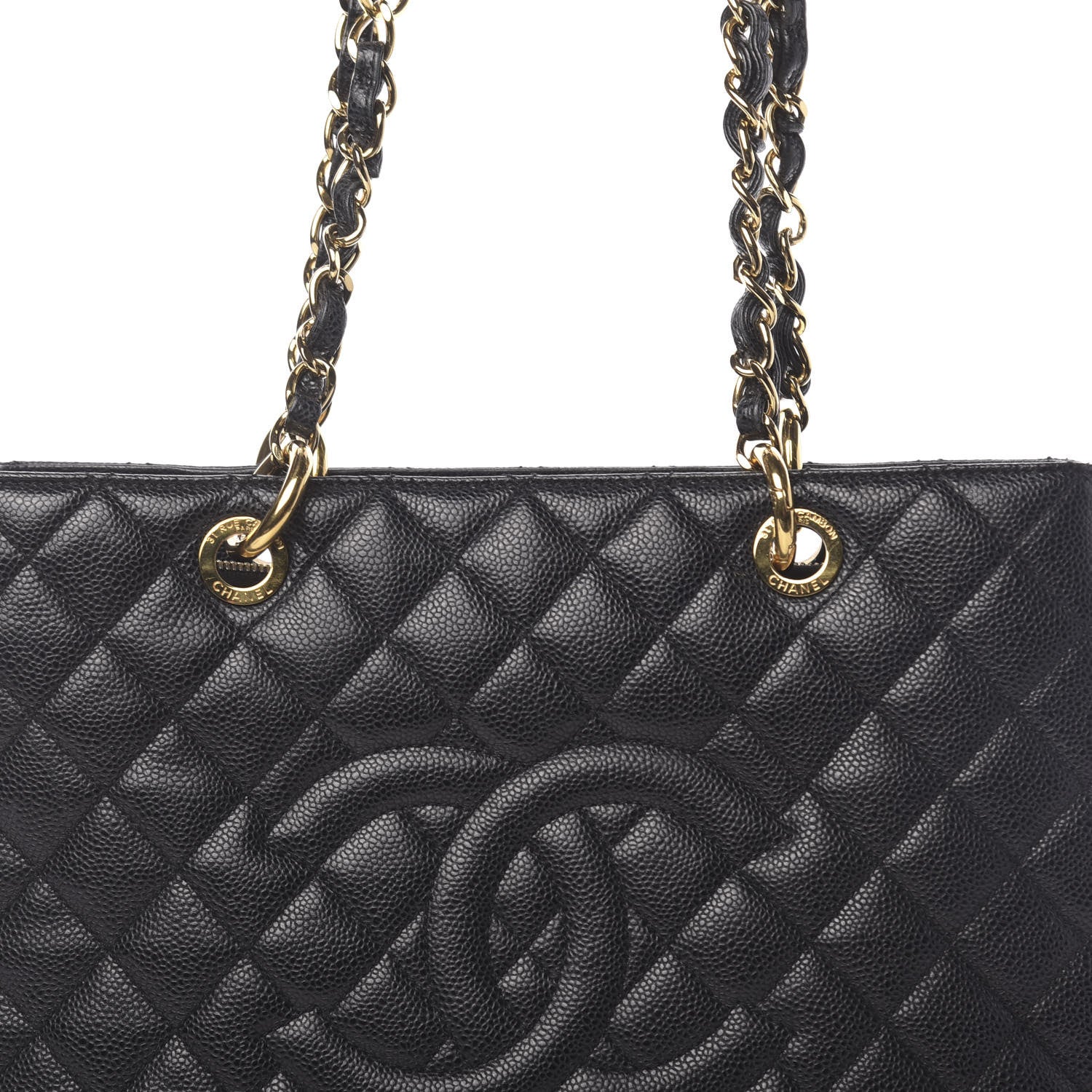 Chanel Caviar Quilted Grand Shopping Tote GST Black 10 of 10