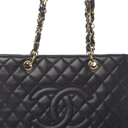 Chanel Caviar Quilted Grand Shopping Tote GST Black 10 of 10