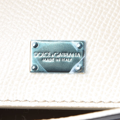 Dolce & Gabbana Dauphine Anchor Medium Miss Sicily Satchel White Blue 8 of 9
