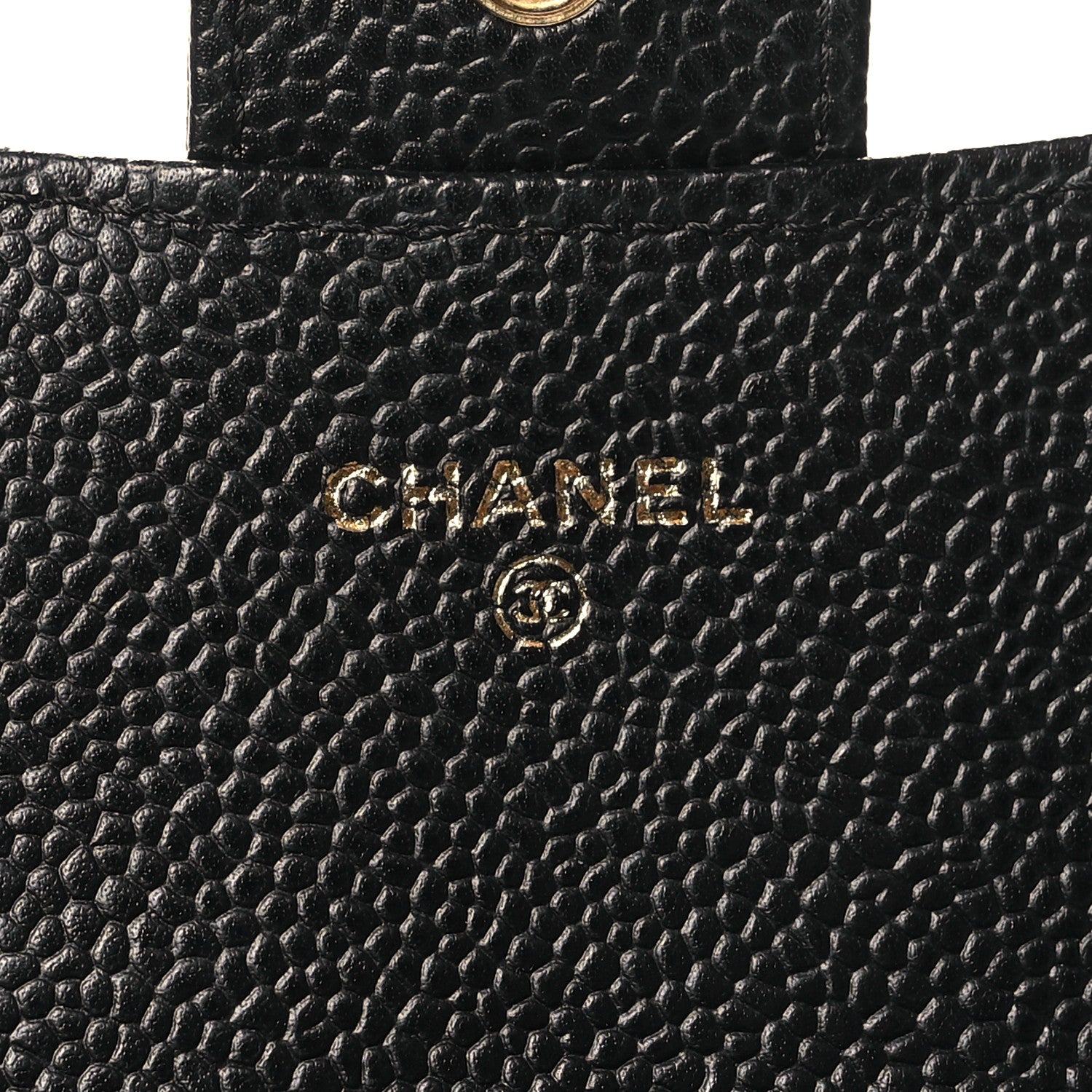 Chanel Caviar Quilted Large Gusset Flap Wallet Black 6 of 8