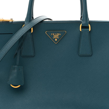 Prada Saffiano Medium Galleria Double Zip Tote Ottanio 7 of 12