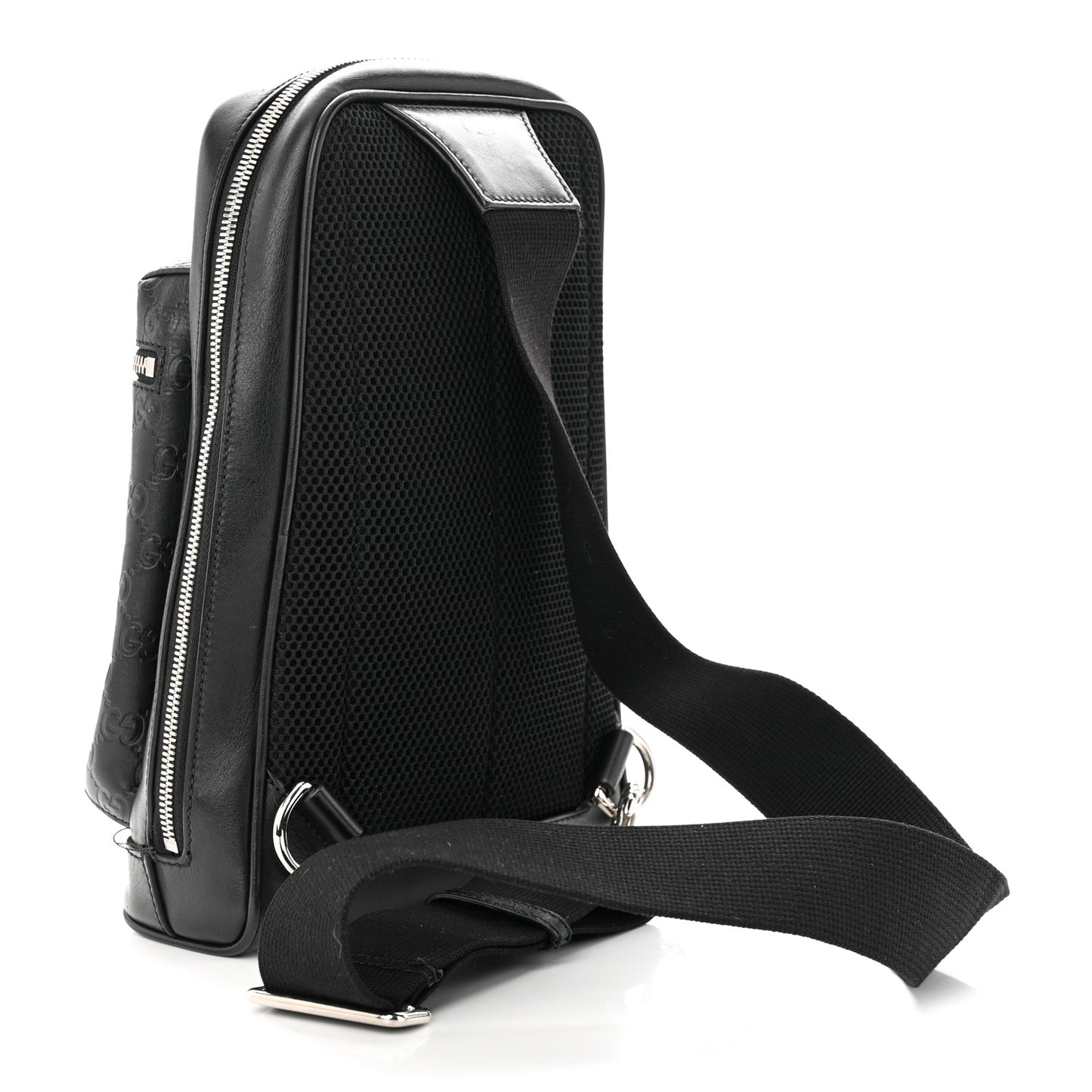 Guccissima Sling Backpack Black