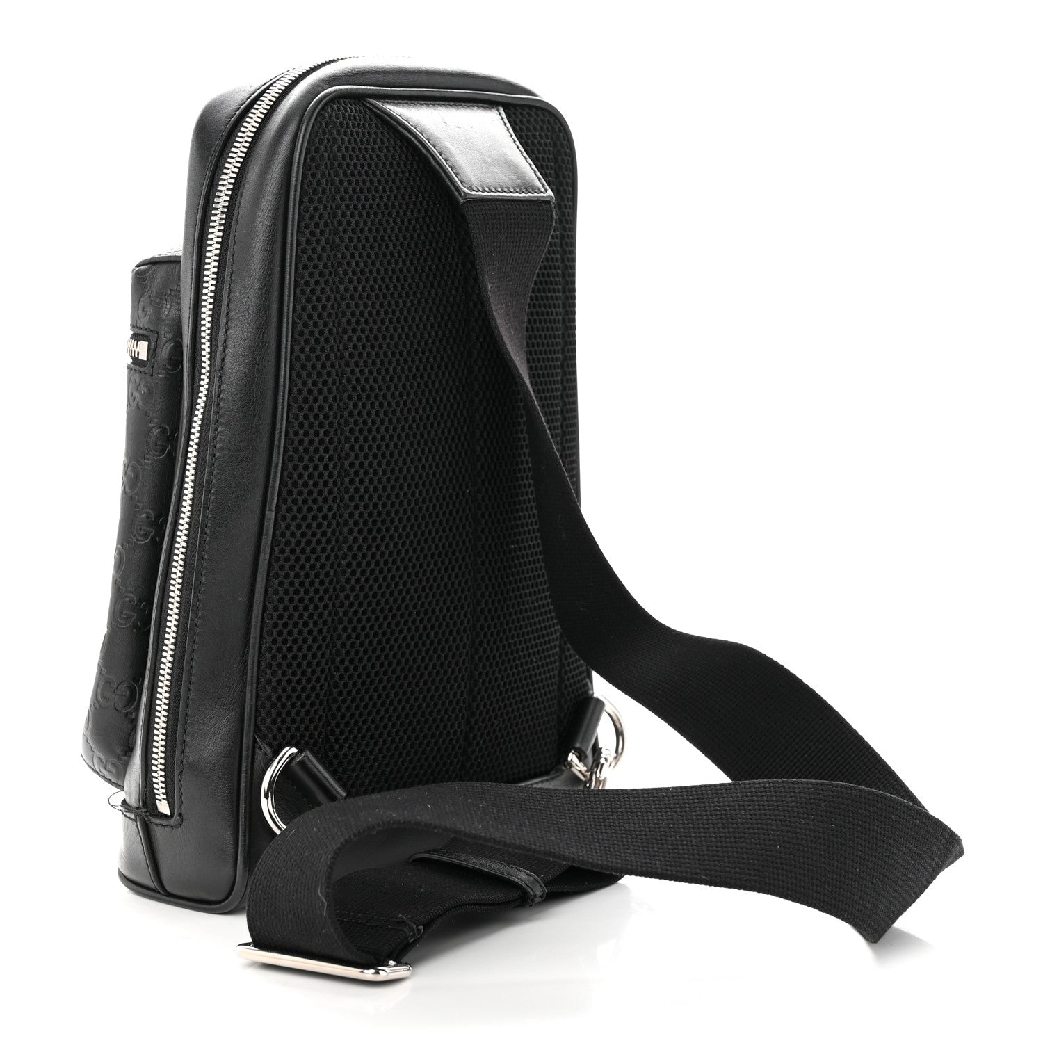 Gucci Guccissima Sling Backpack Black 3 of 12