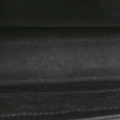 Saint Laurent Lambskin Mixed Matelasse Triquilt Medium Monogram Satchel Black 5 of 10