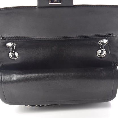 Chanel Lambskin Quilted Medium Double Flap Black 22 of 25