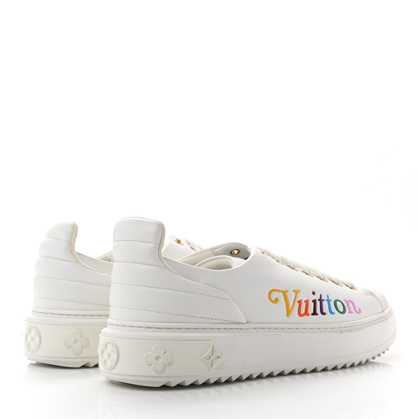 Calfskin Time Out New Wave Sneakers 40 White