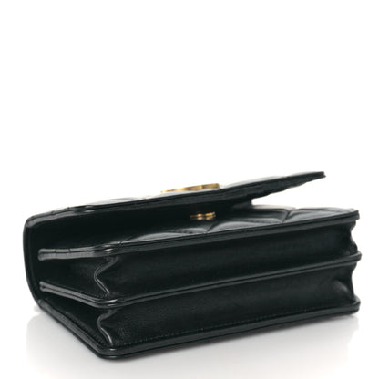 Chanel Lambskin Enamel Quilted Pending CC Clutch With Chain Black 5 of 9