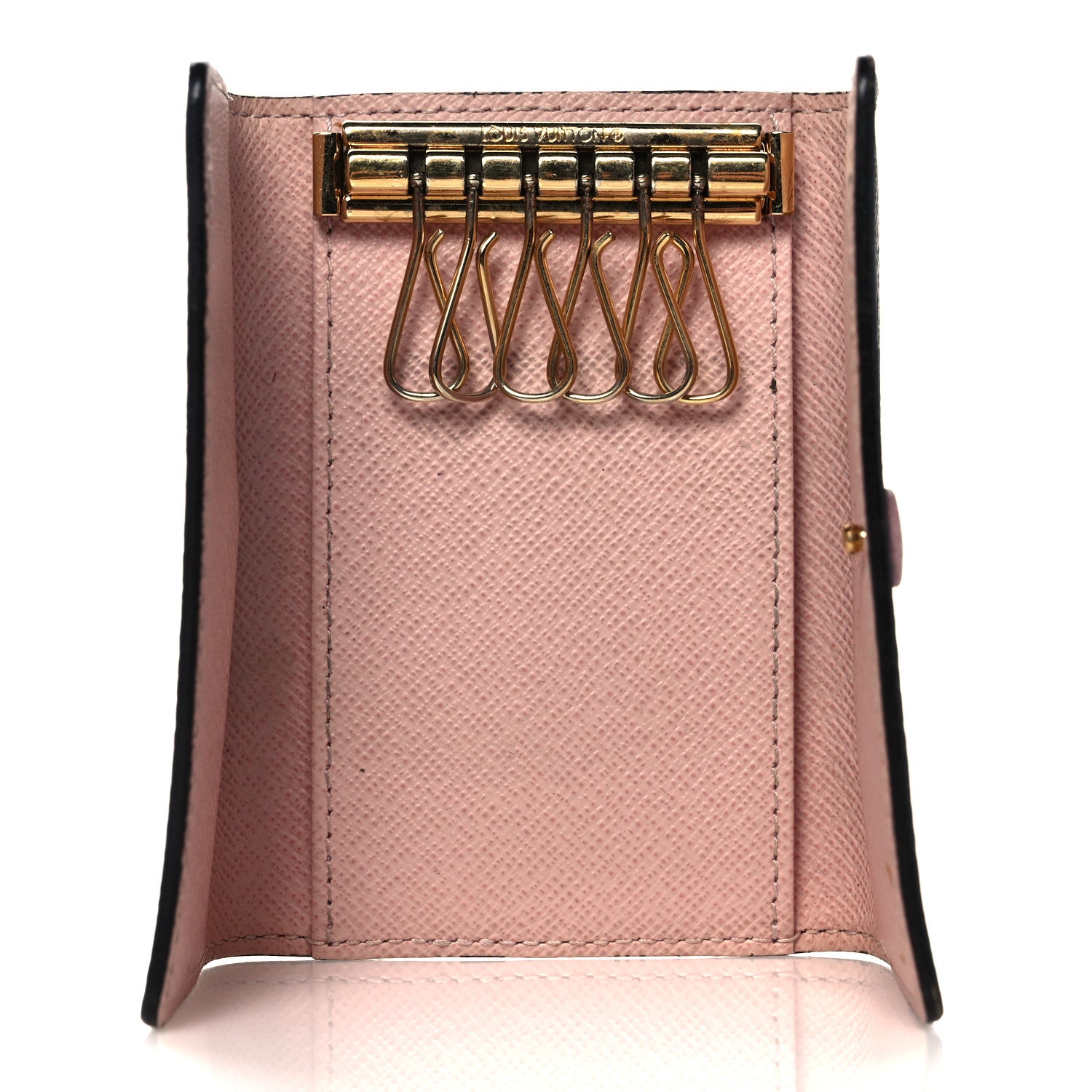 Louis Vuitton Damier Ebene Multicles 6 Key Holder Rose Ballerine 5 of 11