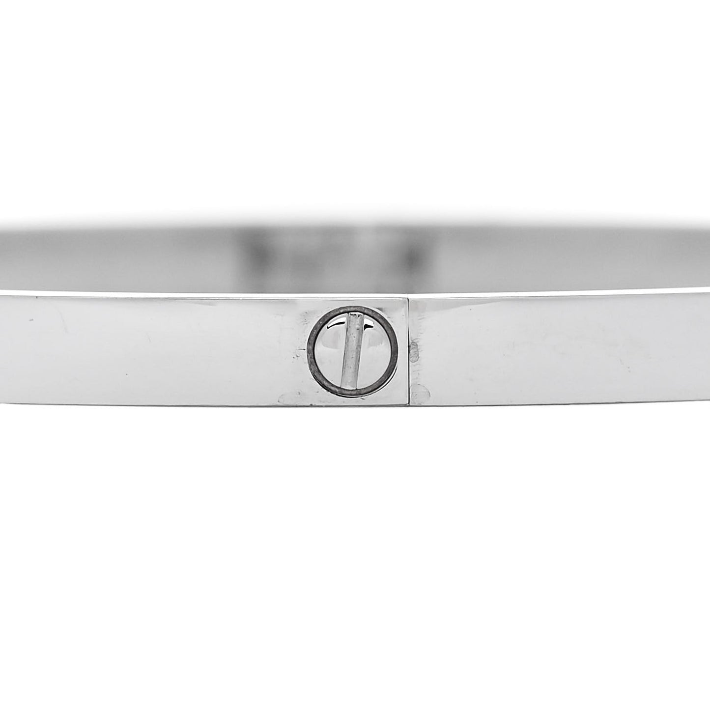 18K White Gold 6 Diamond Small LOVE Bracelet 18