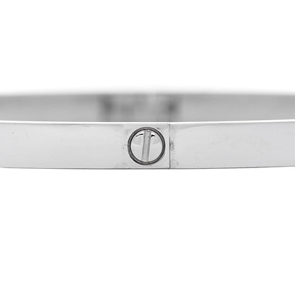 Cartier 18K White Gold 6 Diamond Small LOVE Bracelet 18 4 of 8