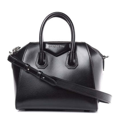 Givenchy Shiny Lord Calfskin Mini Antigona Black 1 of 12