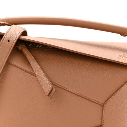 Loewe Grained Calfskin Small Puzzle Edge Bag Toffee 7 of 9