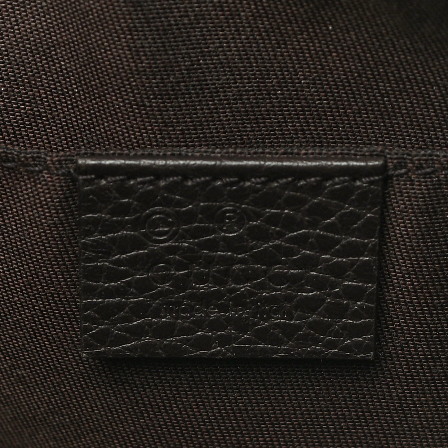 Monogram Belt Bag Dark Brown