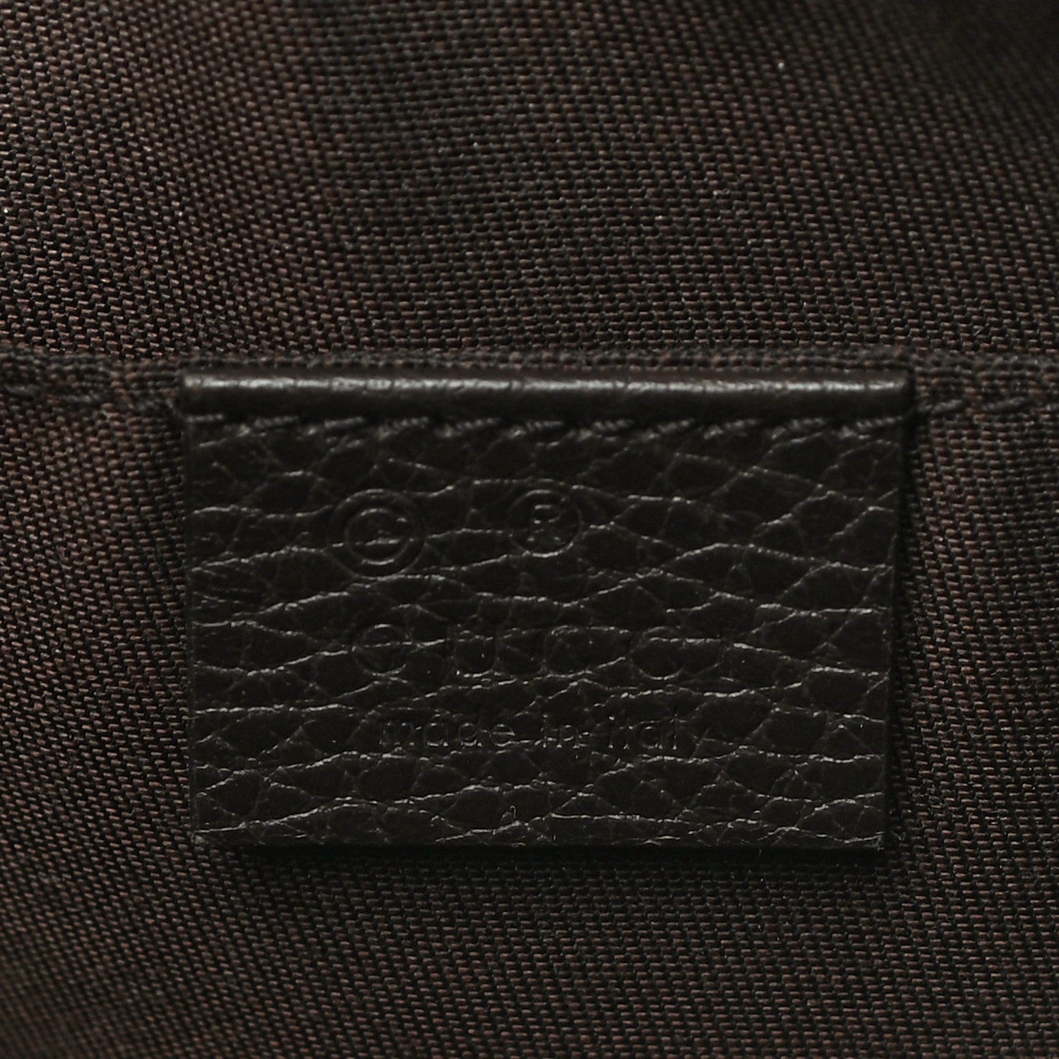 Gucci Monogram Belt Bag Dark Brown 6 of 11
