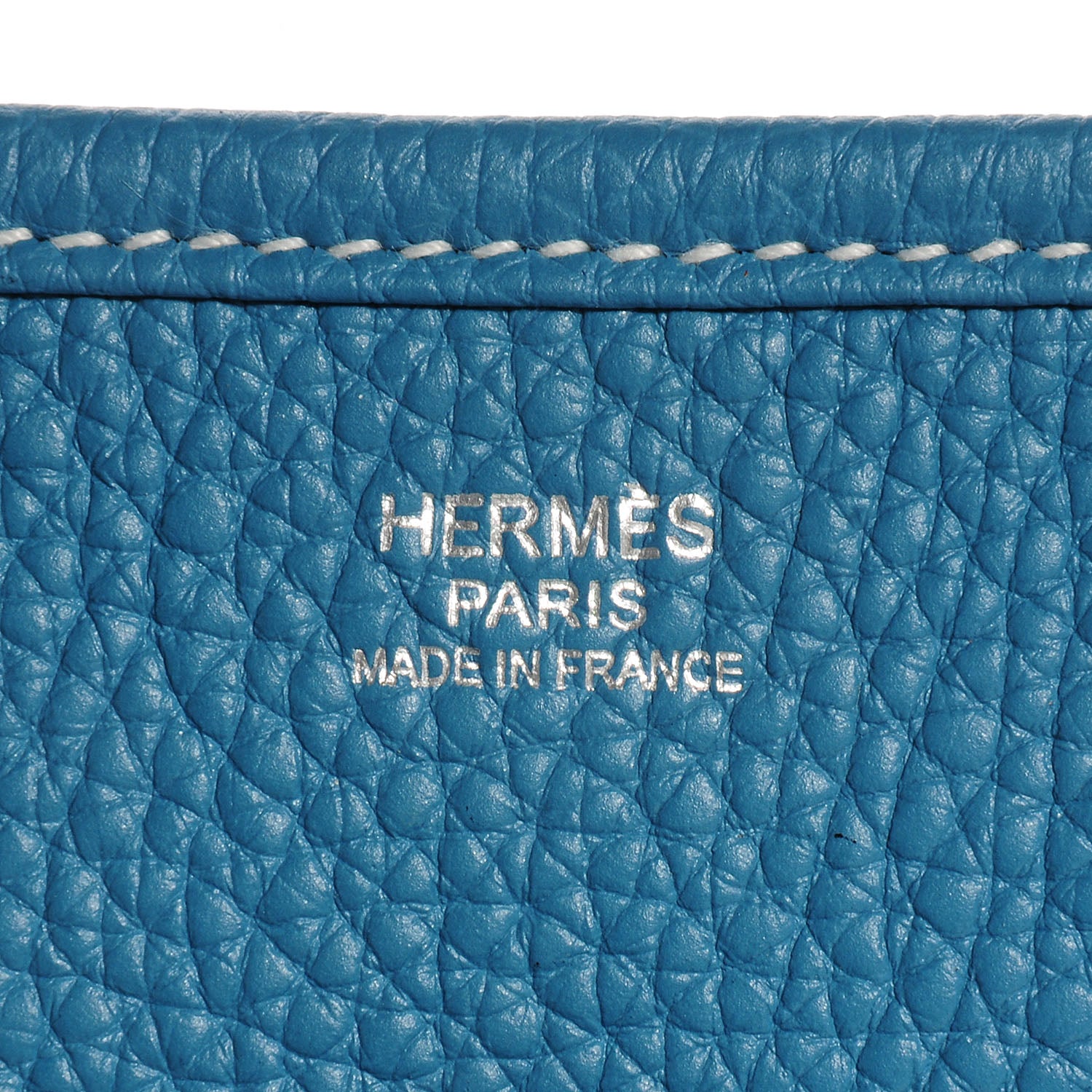 Hermes Taurillon Clemence Evelyne III PM Blue Jean 8 of 15
