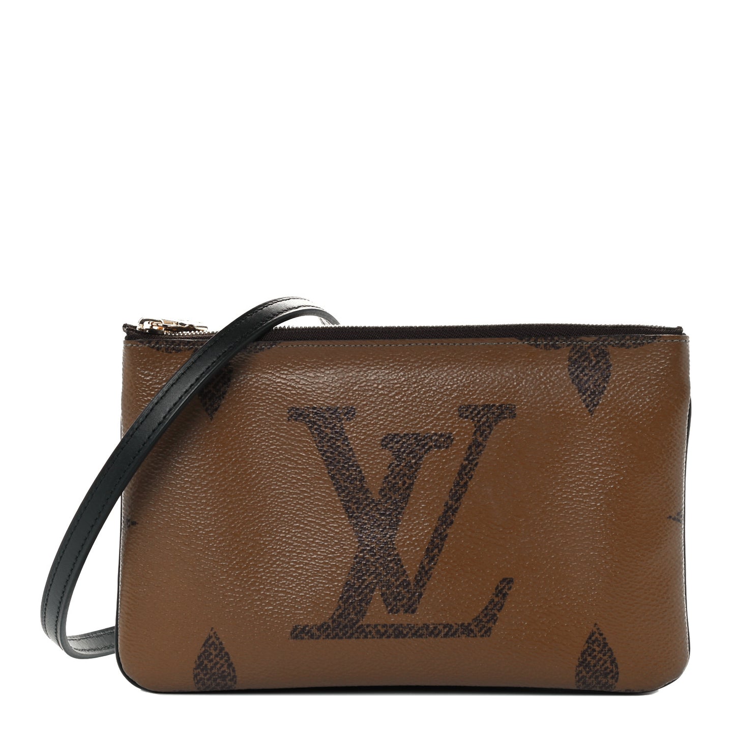Reverse Monogram Giant Double Zip Pochette