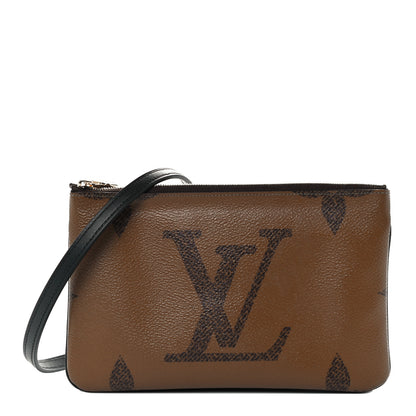 Louis Vuitton Reverse Monogram Giant Double Zip Pochette 1 of 11